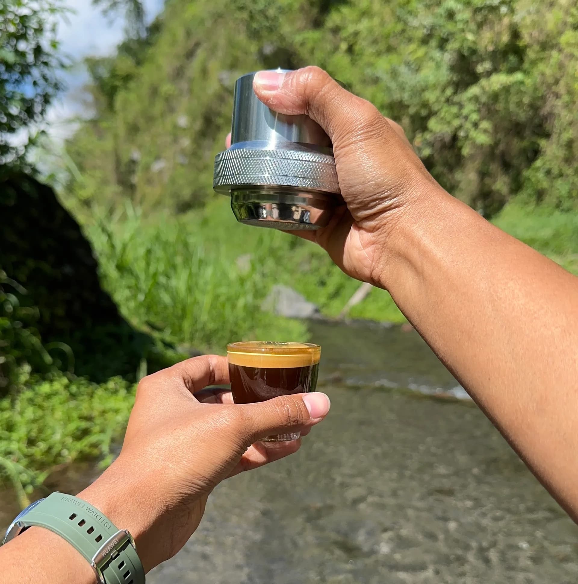 Compact Espresso Maker for Travelers